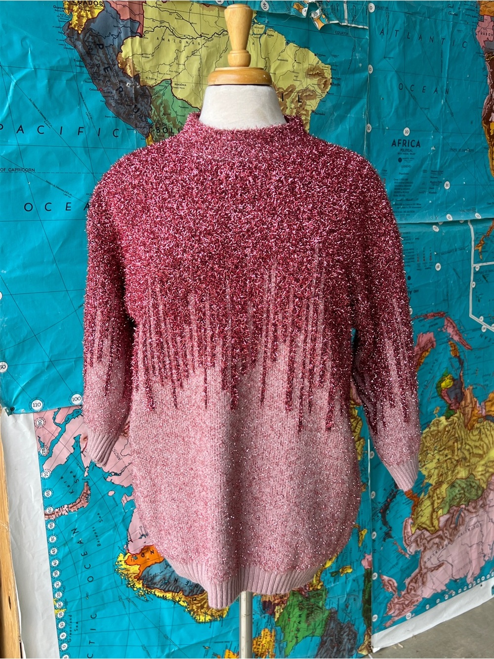 RagaTextured Sweater in Pink Size Medium Like New